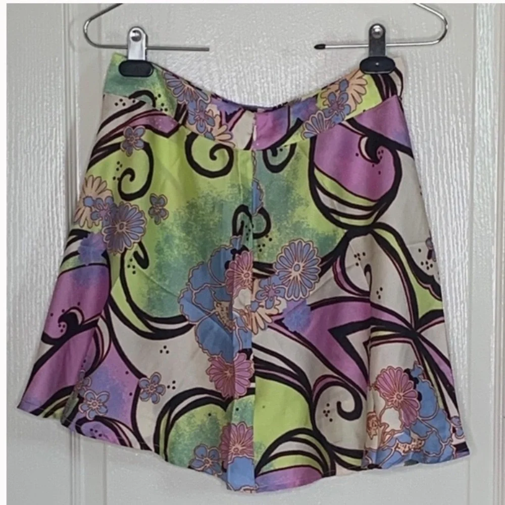 Free People Phoebe Print Mini Skirt